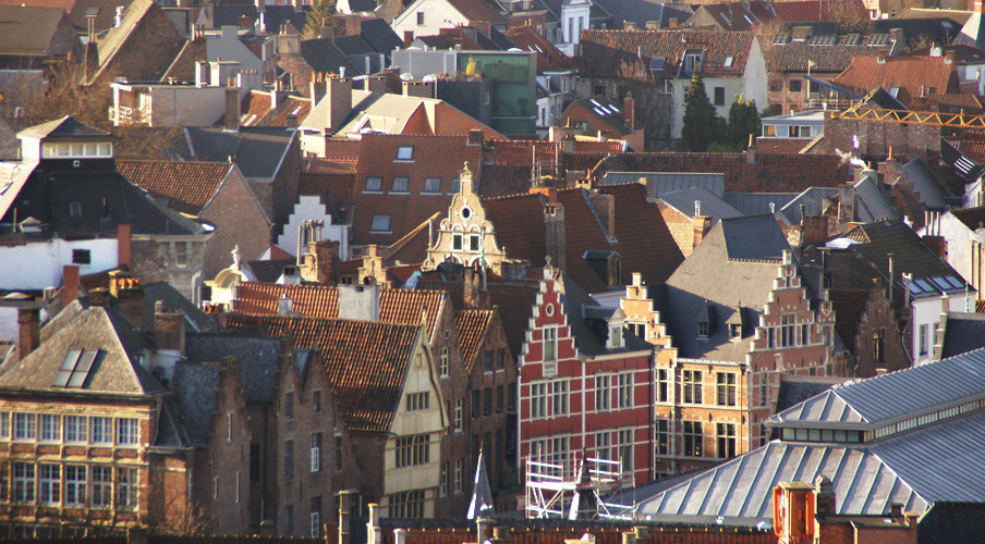 The view of Ghent from the Belfort